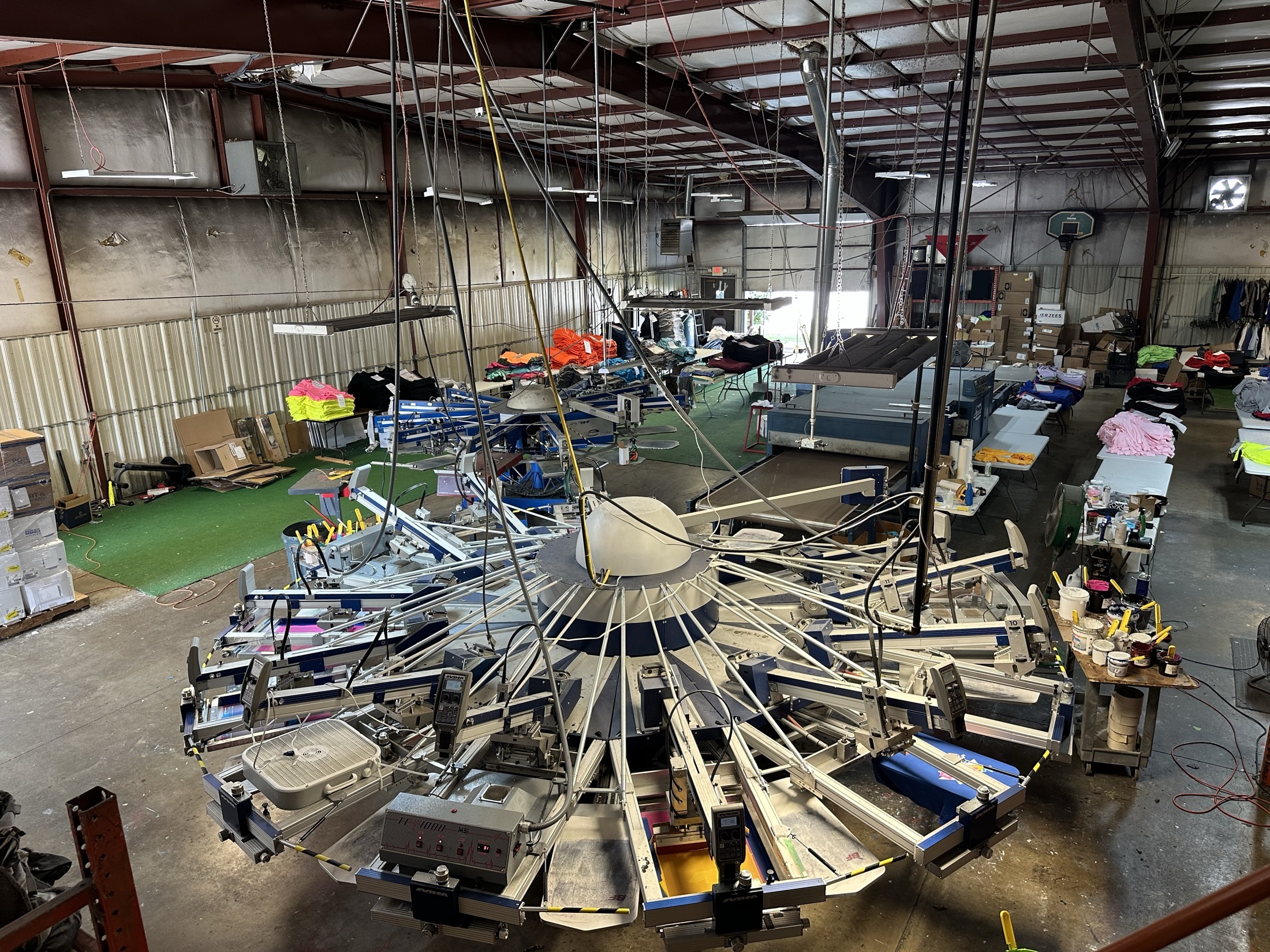 Inside the National Athletic Sportswear production shop