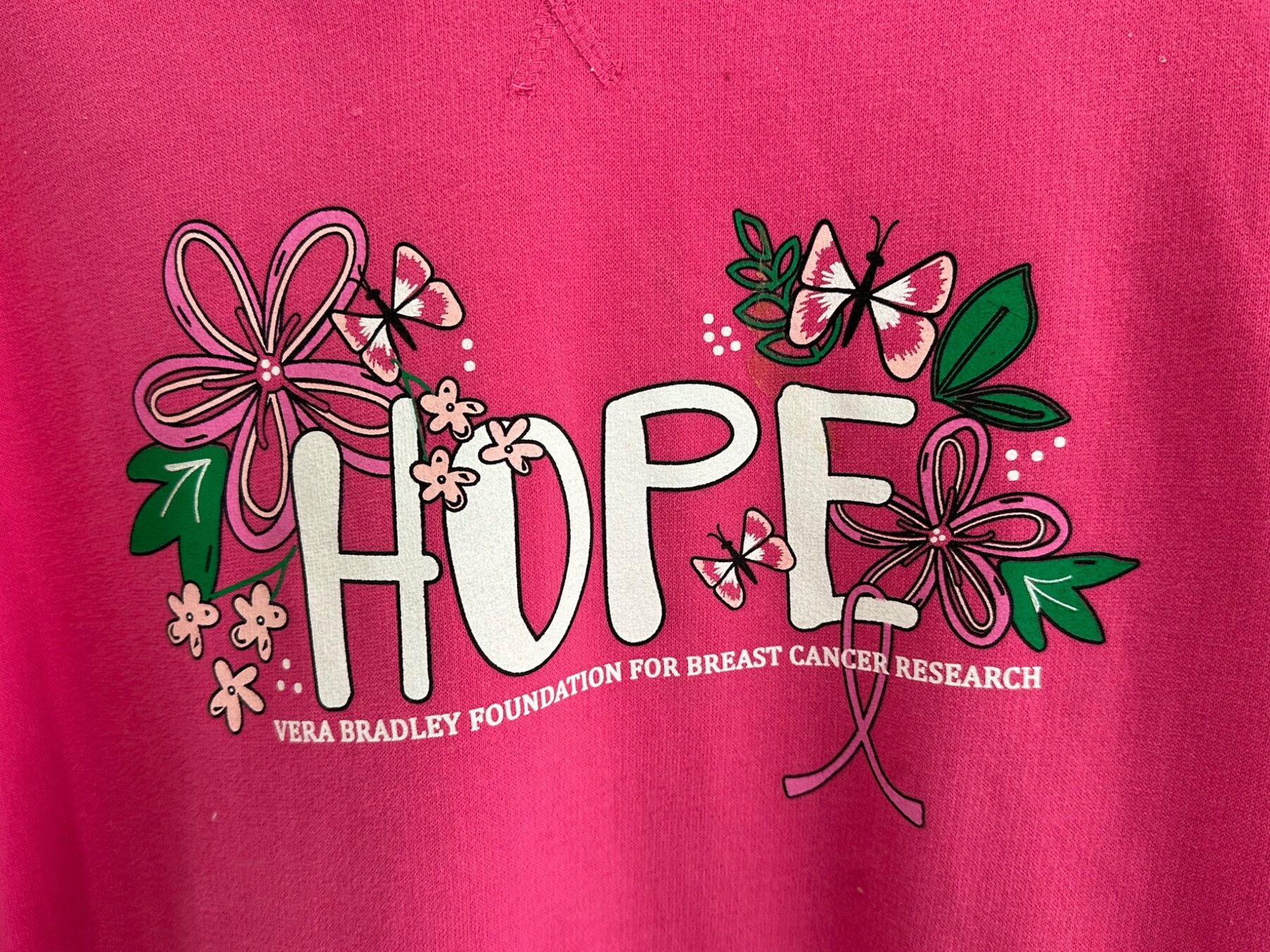 Close-up of a colorful Hope campaign screen print