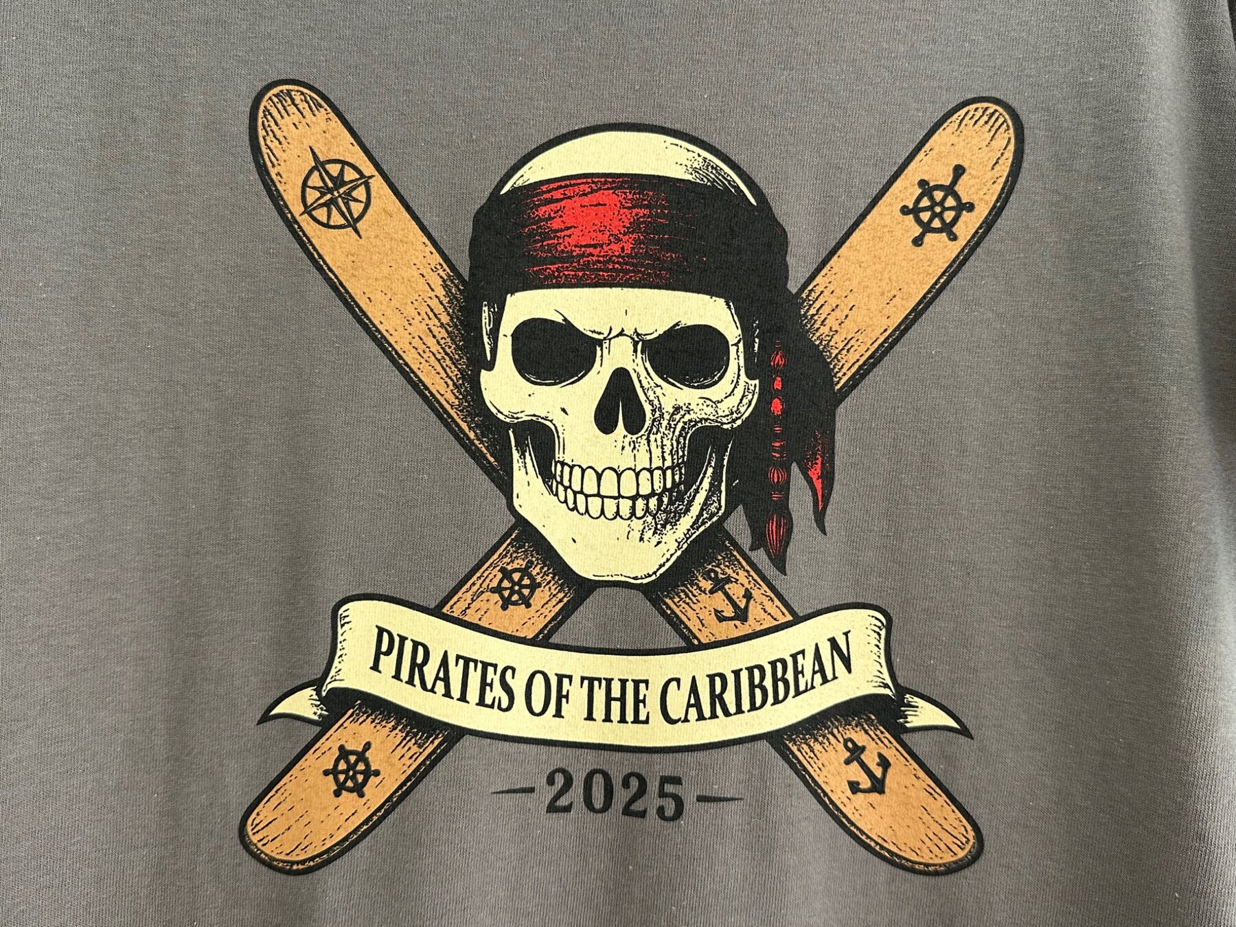 Pirates of the Caribbean 2025 screen printed graphic