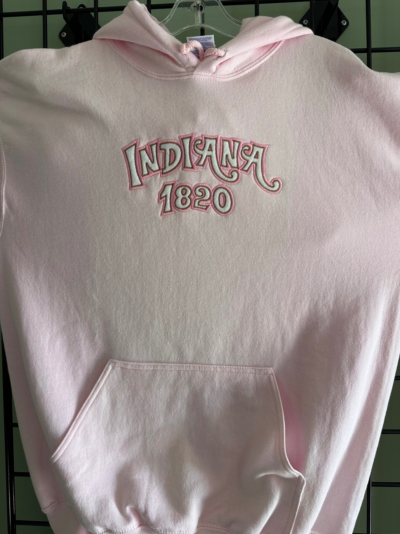 Indiana 1820 custom embroidered pink hoodie