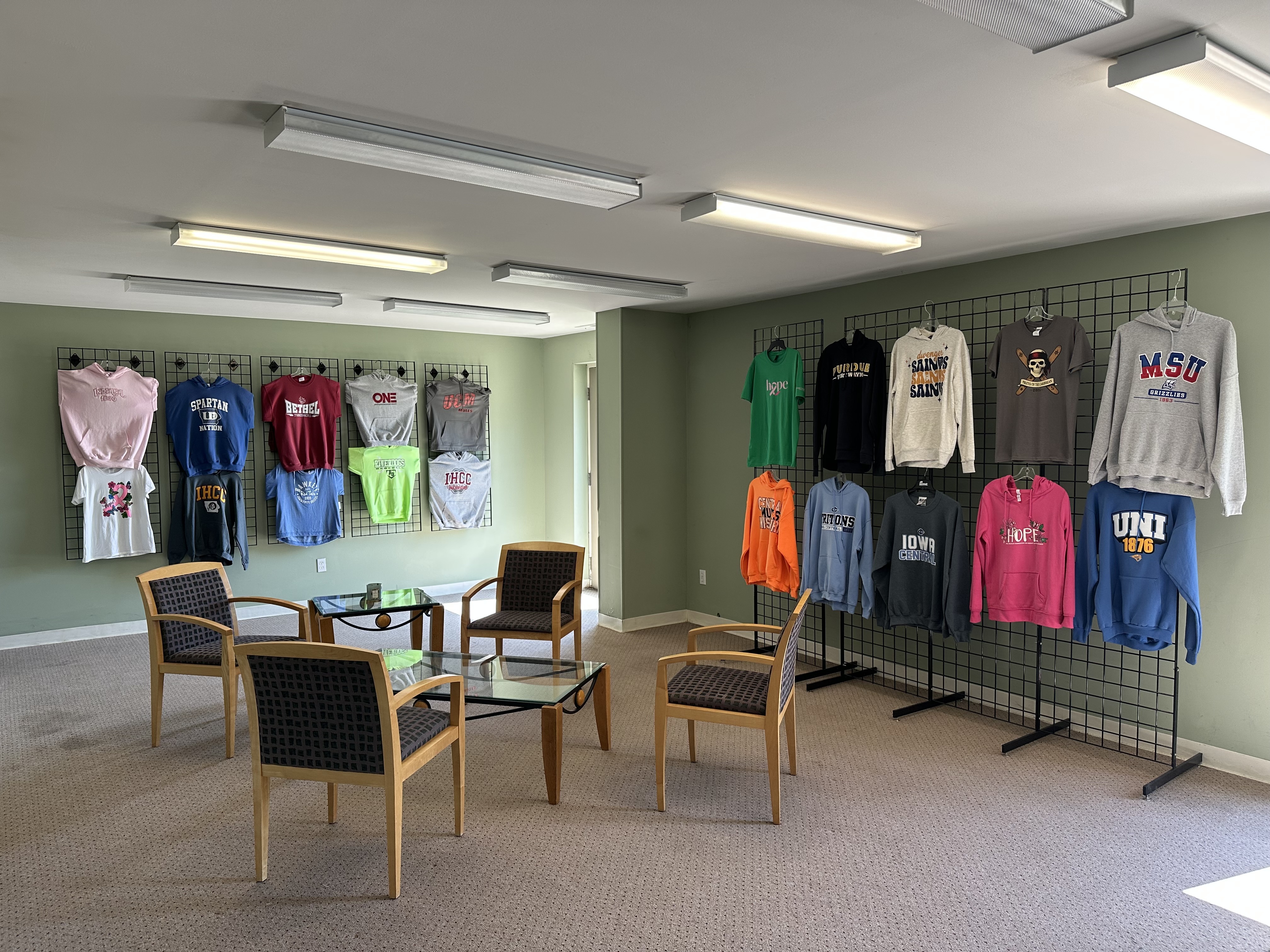 The National Athletic Sportswear showroom in Fort Wayne